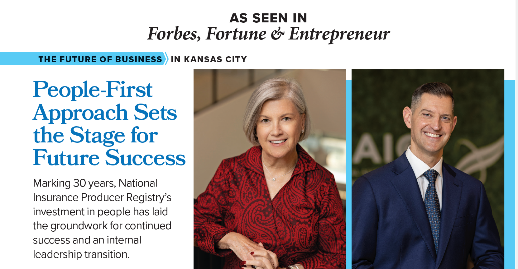 Leadership Transition Featured in National Publications